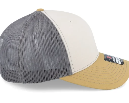 Hot Richardson 112 Tri Mink /Charcoal/Amber Gold Trucker - Beige