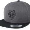 Snapback-Tattoo Collective Tribal Lion Charcoal/Black Snapback -