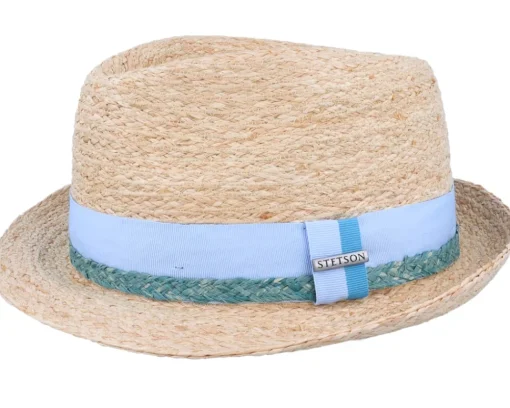 Straw Hat | Trilby Hats-Stetson Trilby Raffia Natural Straw Hat -