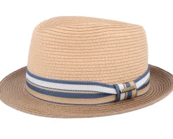 Best Stetson Trilby Toyo Beige Straw Hat -