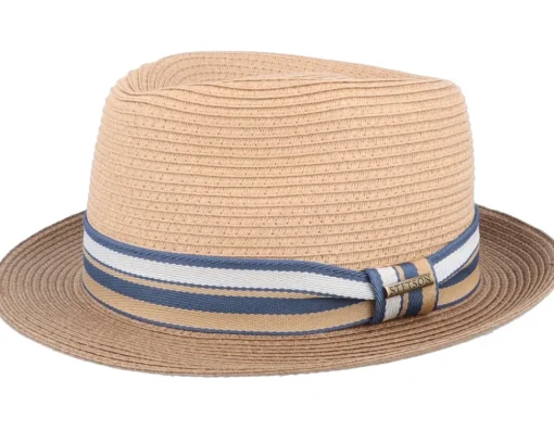 Best Stetson Trilby Toyo Beige Straw Hat -