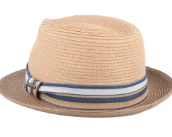 Best Stetson Trilby Toyo Beige Straw Hat -