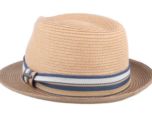 Best Stetson Trilby Toyo Beige Straw Hat -