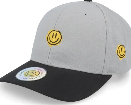 Adjustable-Lucid Smile Trippy Smiley Grey/Black Adjustable -