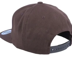 Best Skillfish Trout Applique Patch Brown Snapback -