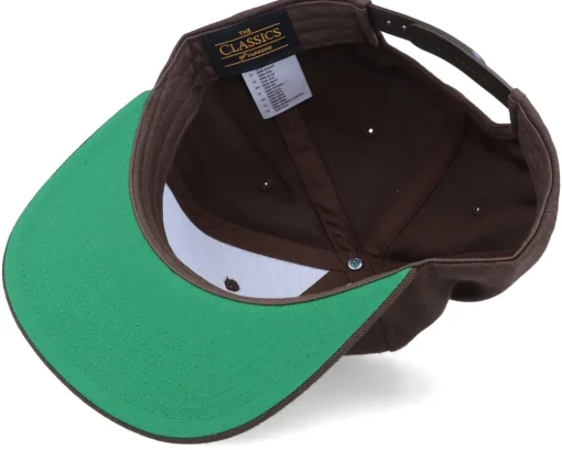 Best Skillfish Trout Applique Patch Brown Snapback -