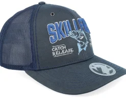 Trucker-Skillfish Trout C&r Logo 3d 112wf Fremont Solid Navy A-Frame Trucker - Blue