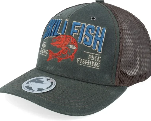 Trucker-Skillfish Trout C&r Logo 3d 112wf Fremont Solid Navy A-Frame Trucker - Blue