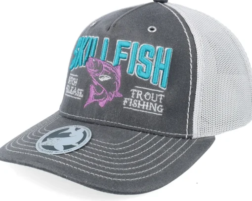 Trucker-Skillfish Trout C&r Logo 3d 112wf Fremont Solid Navy A-Frame Trucker - Blue