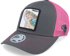 Trucker-Skillfish Trout Pro Fishing 112 Split Charcoal/Neon Trucker - Grey