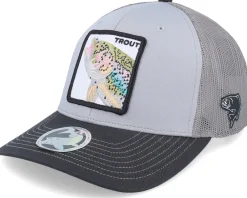 Trucker-Skillfish Trout Pro Fishing 112 Tri Grey/Charcoal/Black Trucker -