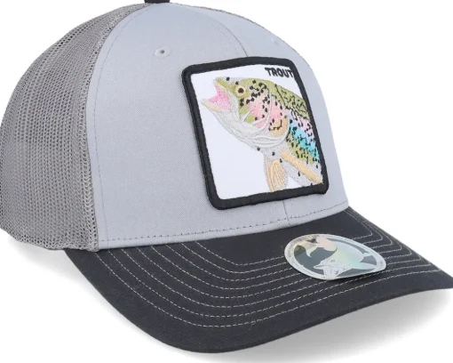 Trucker-Skillfish Trout Pro Fishing 112 Tri Grey/Charcoal/Black Trucker -