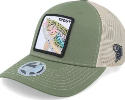 Trucker-Skillfish Trout Pro Fishing 112fp Split Army Olive/Tan Trucker -