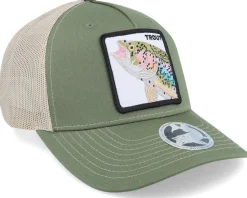 Trucker-Skillfish Trout Pro Fishing 112fp Split Army Olive/Tan Trucker -