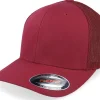Flexfit | Blanks-Flexfit Trucker Mesh Cranberry -