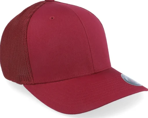 Flexfit | Blanks-Flexfit Trucker Mesh Cranberry -