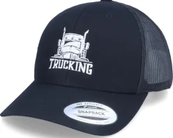Clearance Iconic Trucking Retro Black Trucker -