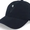 Dad Cap-Wei Tulip Washed Cotton Black Mom Cap -
