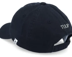 Dad Cap-Wei Tulip Washed Cotton Black Mom Cap -