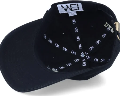 Dad Cap-Wei Tulip Washed Cotton Black Mom Cap -
