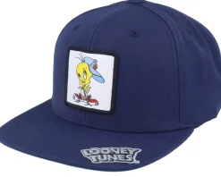 Best Looney Tunes Tweety With Cap Navy Snapback -