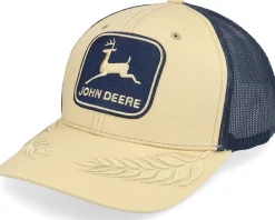 Trucker-John Deere Twill Mesh Back Stine/Navy Trucker -