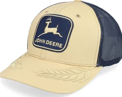 Trucker-John Deere Twill Mesh Back Stine/Navy Trucker -