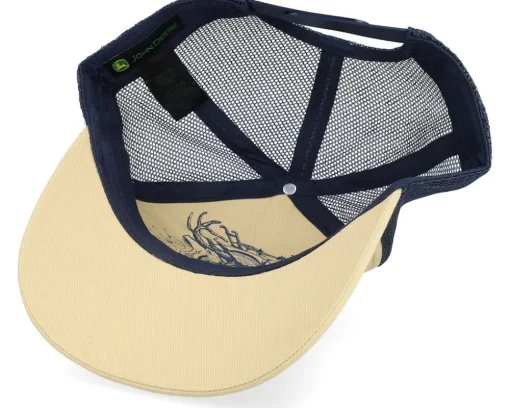 Trucker-John Deere Twill Mesh Back Stine/Navy Trucker -