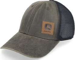 Trucker-John Deere Twill/Mesh Cap Brown/Black Trucker -