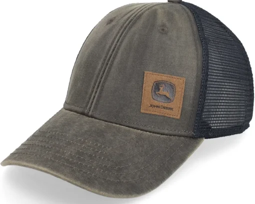 Trucker-John Deere Twill/Mesh Cap Brown/Black Trucker -