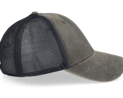 Trucker-John Deere Twill/Mesh Cap Brown/Black Trucker -