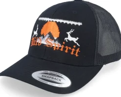 Trucker-Ho-Ho-Hats Ugly Christmas Logo Black Trucker -