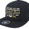 Clearance Ho-Ho-Hats Ugly Christmas Logo Black Snapback -