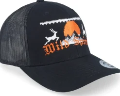 Trucker-Ho-Ho-Hats Ugly Christmas Logo Black Trucker -