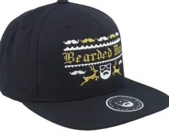 Clearance Ho-Ho-Hats Ugly Christmas Logo Black Snapback -