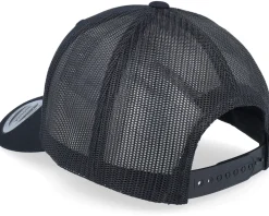 Trucker-Ho-Ho-Hats Ugly Christmas Logo Black Trucker -