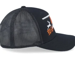 Trucker-Ho-Ho-Hats Ugly Christmas Logo Black Trucker -