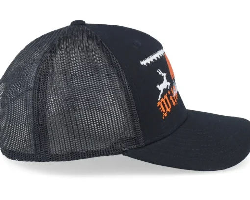 Trucker-Ho-Ho-Hats Ugly Christmas Logo Black Trucker -