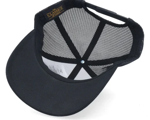 Trucker-Ho-Ho-Hats Ugly Christmas Logo Black Trucker -
