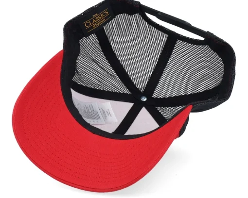 Trucker-Ho-Ho-Hats Ugly Christmas Logo Red/Black Trucker -