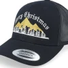 Clearance Ho-Ho-Hats Ugly Merry Christmas Mountain Black Trucker -