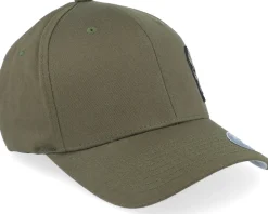 Flexfit-Army Head Uk Army Skull Olive Wooly Combed Flexfit - Green
