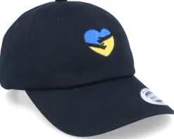 Sale Iconic Ukraine Heart Love Peace Black Dad Cap -
