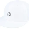 Snapback-Dedicated Unconstructed Cap Globe White Snapback -