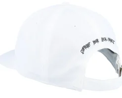 Snapback-Dedicated Unconstructed Cap Globe White Snapback -