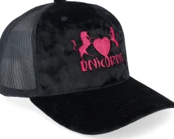 Trucker-Unicorns Heart Velvet Black/Black A-frame Trucker -