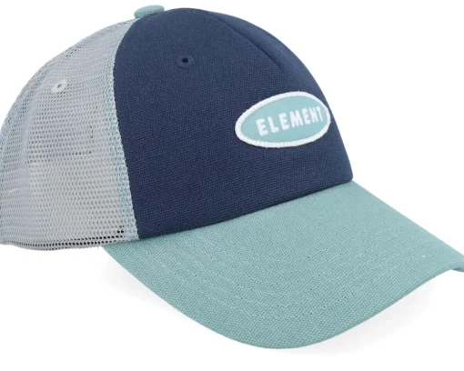 Skate-Element Union Mesh Cap Indigo A-Frame Trucker -