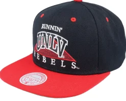 Snapback-Mitchell & Ness University Of Nevada L.v. Monument Black/Red Snapback -