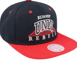 Snapback-Mitchell & Ness University Of Nevada L.v. Monument Black/Red Snapback -