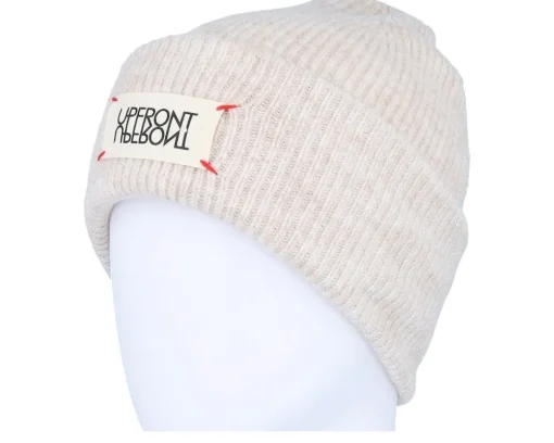 Cuff Beanies-Upfront Unravel Classic Beanie Snow White Cuff -